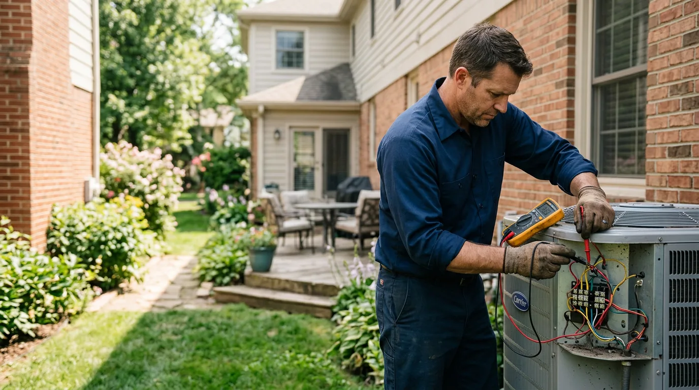HVAC technician working near Brilliant, AL